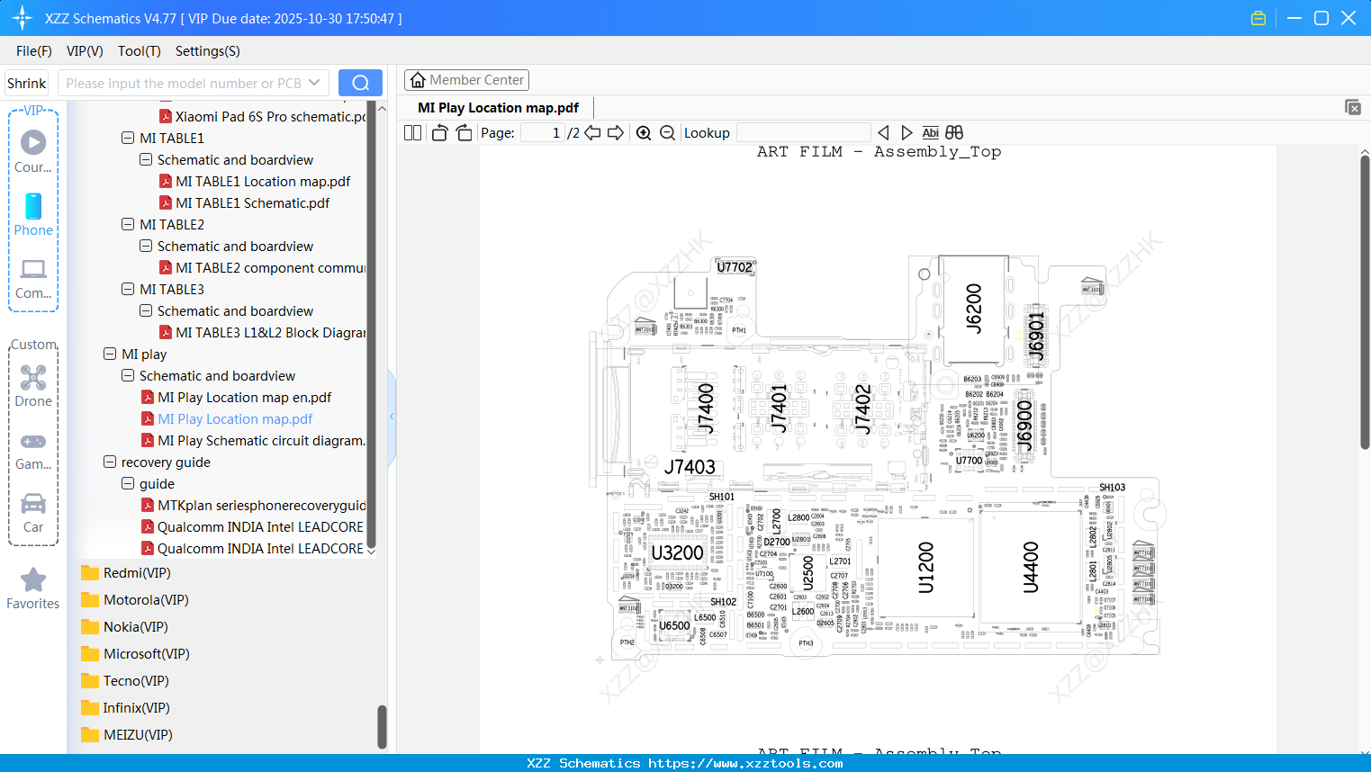 Xiaomi MI Play Location Map